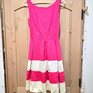 Kate Spade Pink and White Striped Dress Fit and Flare